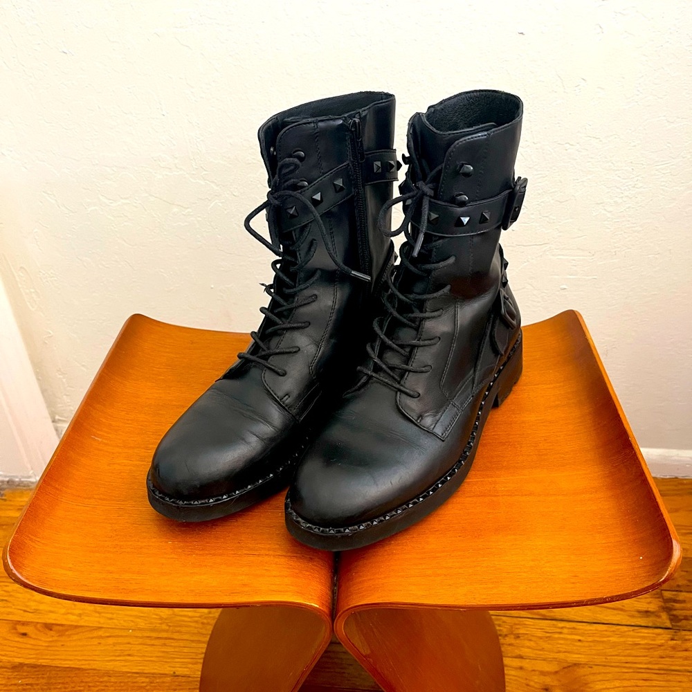 Ash black stud boots 40